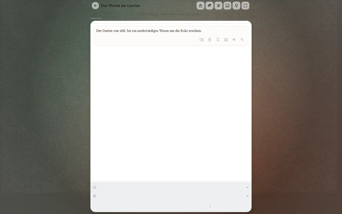 The LinguaLume reader